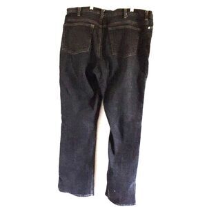 lands end jeans 36 x 31 women's 16 black straight leg denim pants xl